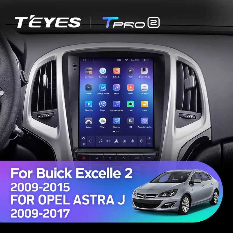 Штатная магнитола Tesla style Teyes TPRO 2 4/64 Opel Astra J (2009-2017) F2
