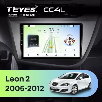 Штатная магнитола Teyes CC4L 4/64 Seat Leon 2 (2005-2012) F2